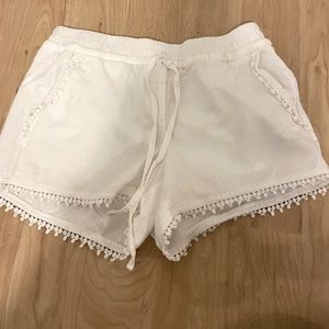 White comfy loft shorts